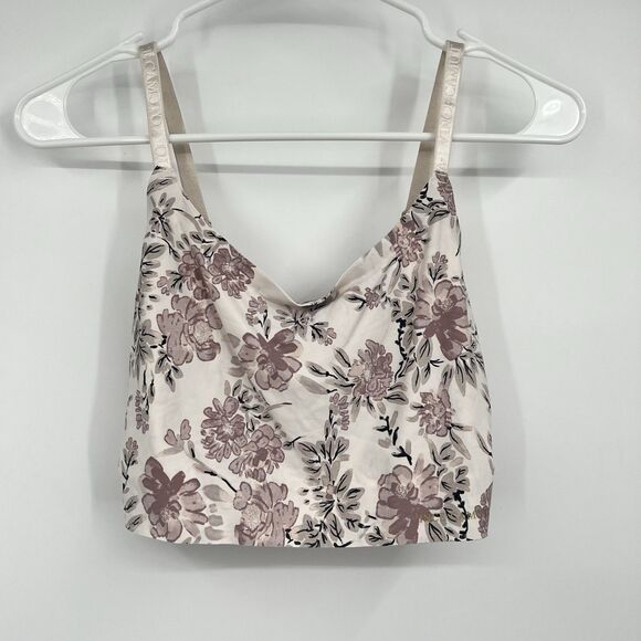 Vince Camuto Lounge Bralette Bra Top Womens XL Floral Festival Boho Hippie - Picture 1 of 8